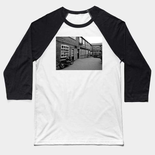 sheffield street photography steam yard Baseball T-Shirt by Simon-dell